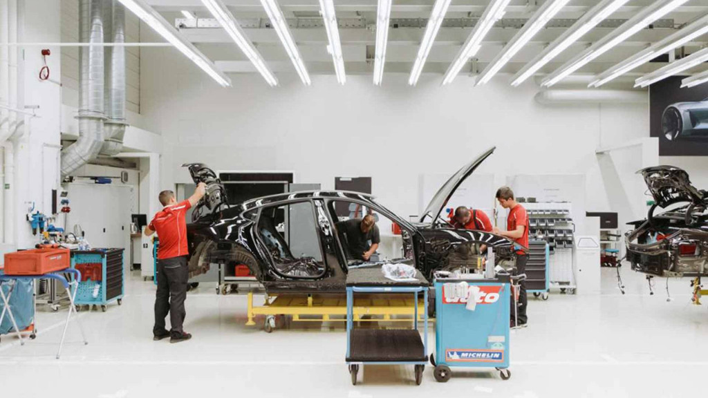Prototype for Porsche Taycan, Mission E production