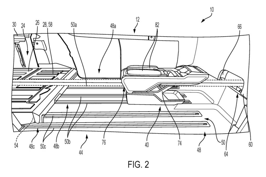 ram center console pass through patent image 100936795 l - Auto Recent