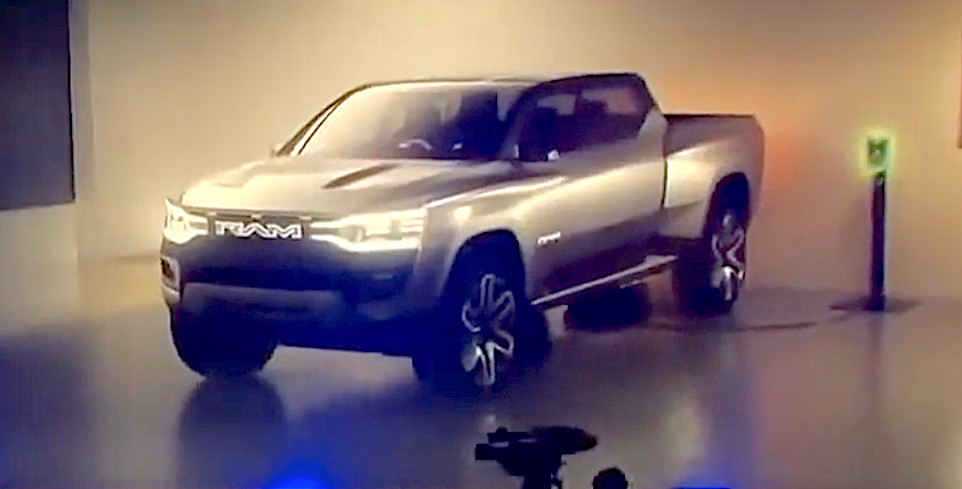 Ram Revolution EV concept with inductive charger
