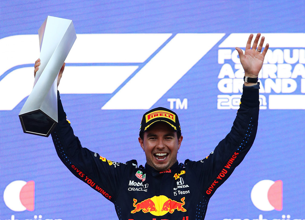 Red Bull Racing's Sergio Perez at the 2021 Formula One Azerbaijan Grand Prix
