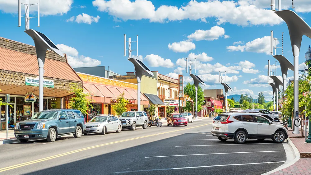 Solar-powered streetlights could bring curbside charging to city neighborhoods