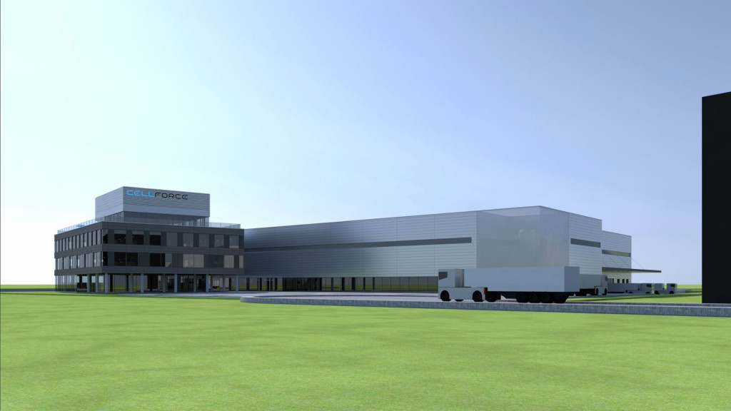 Rendering of Porsche-backed Cellforce battery factory