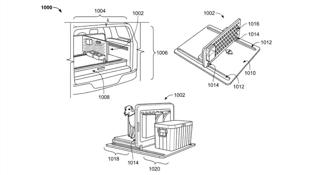 rivian cargo divider patent image 100914060 l - Auto Recent