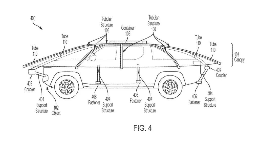 rivian deployable roof top canopy patent image 100929466 l - Auto Recent