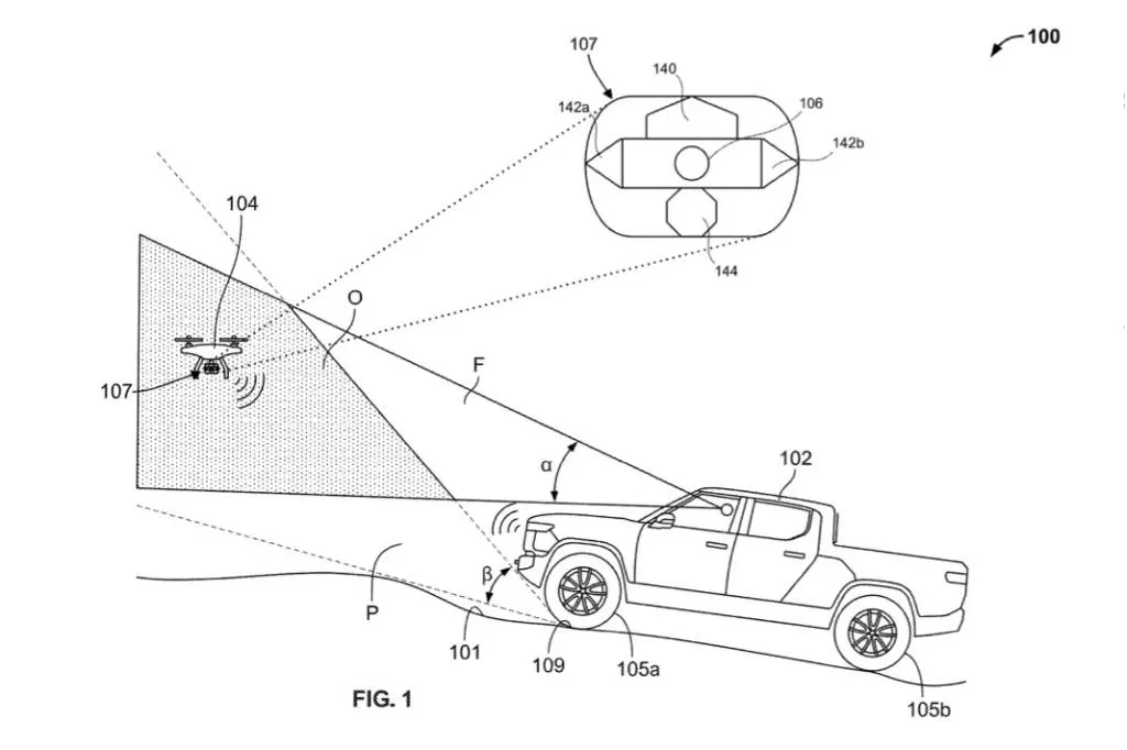 rivian drone spotter system patent image 100931378 l - Auto Recent