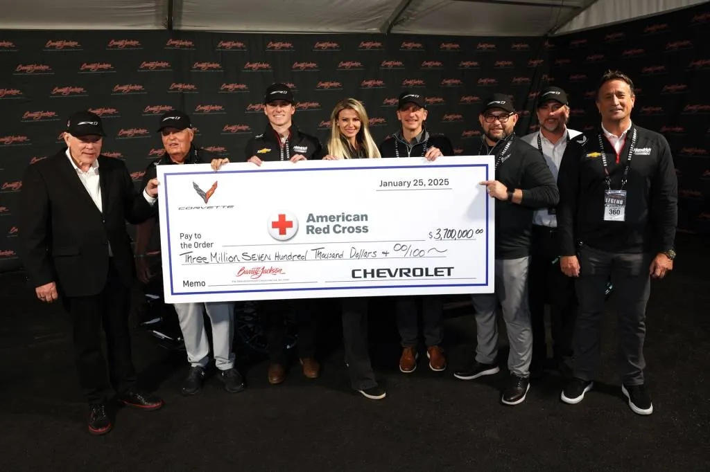 Sale of first retail 2025 Chevy Corvette ZR1 at Barrett-Jackson auction in Scottsdale - Jan. 2025