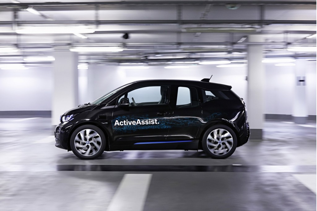Self-parking BMW i3 ActiveAssist prototype, 2015 Consumer Electronics Show