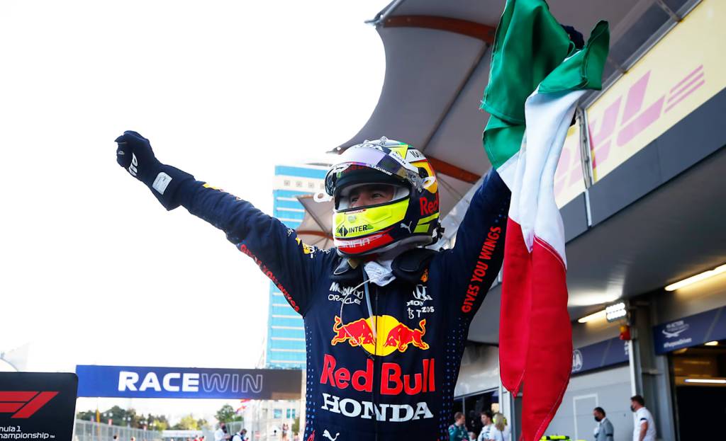 Sergio Perez at the 2023 Formula 1 Azerbaijan Grand Prix - Photo credit: Getty Images