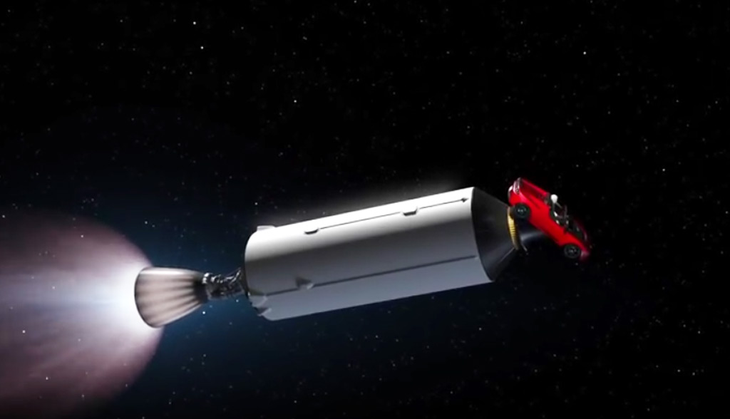 Spacex Sends Falcon Heavy Rocket To Mars Carrying Tesla