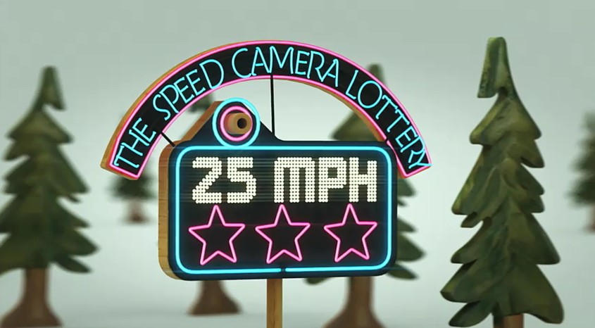 Speed Camera Lottery project for VW's Fun Theory campaign