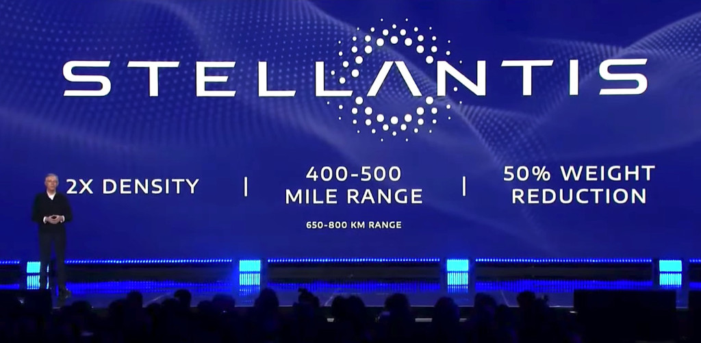 Stellantis aims to double battery energy density