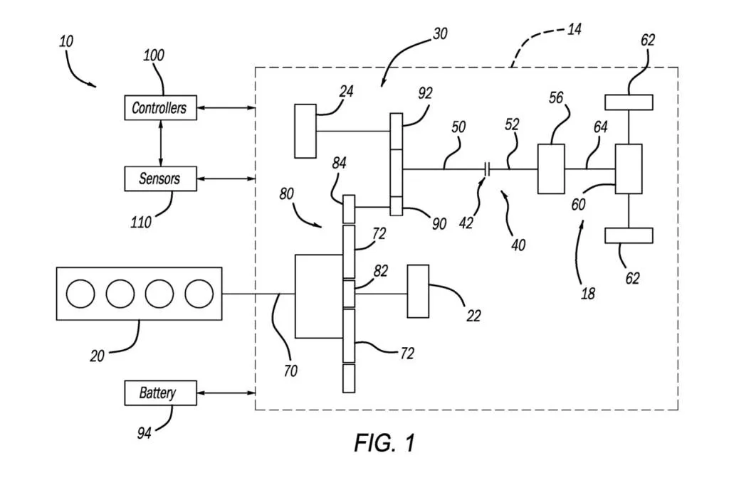 Stellantis in-motion 4WD Lo shift patent image Stellantis in-motion 4WD Lo shift patent image