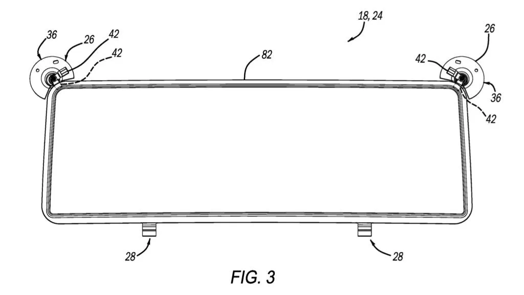 Stellantis removable window patent image