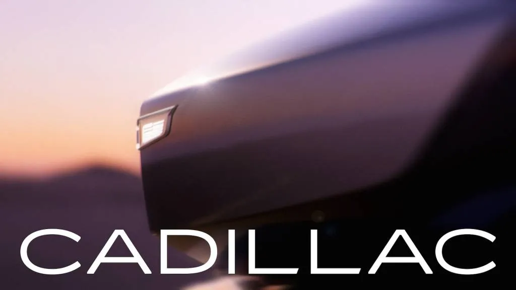 Teaser for the Cadillac Opulent Velocity concept