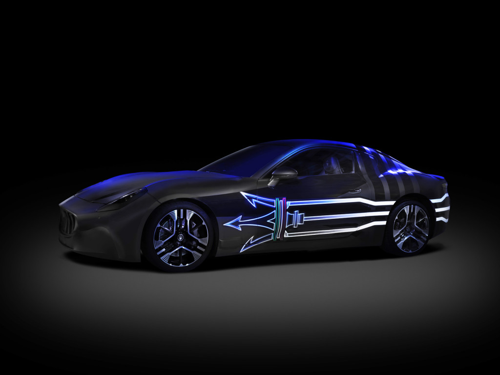 Teaser for Maserati GranTurismo Folgore debuting in 2023