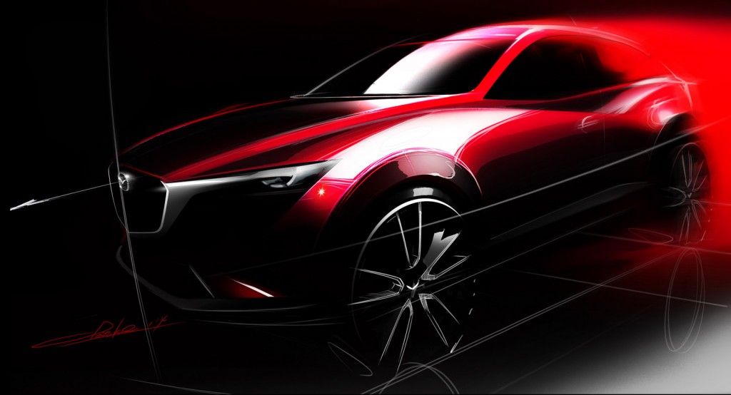 Teaser for Mazda CX-3 subcompact crossover