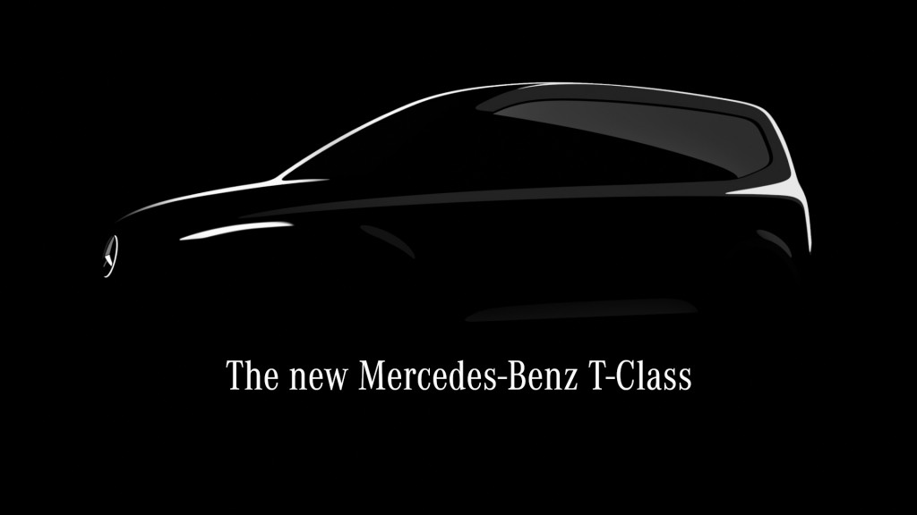 Teaser for Mercedes-Benz T-Class debuting in the first half of 2022