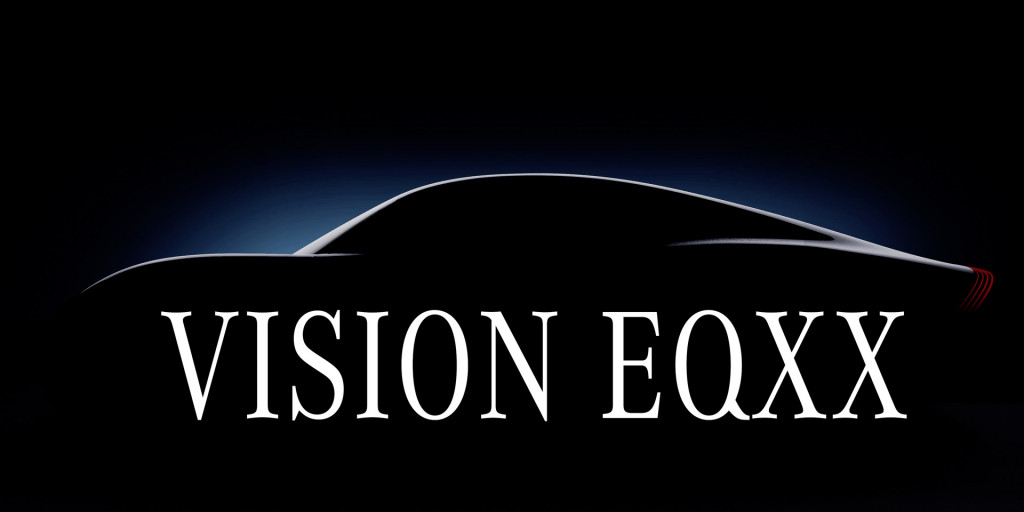 Teaser for Mercedes-Benz Vision EQXX debuting on January 3, 2022