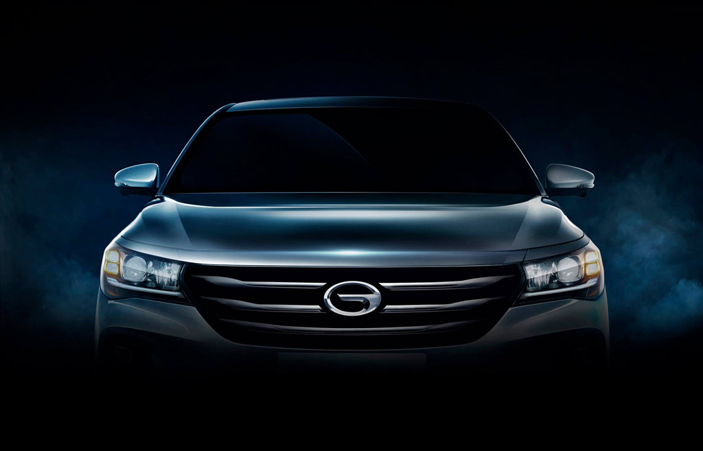 Teaser for Trumpchi GA4 debuting at 2018 North American International Auto Show