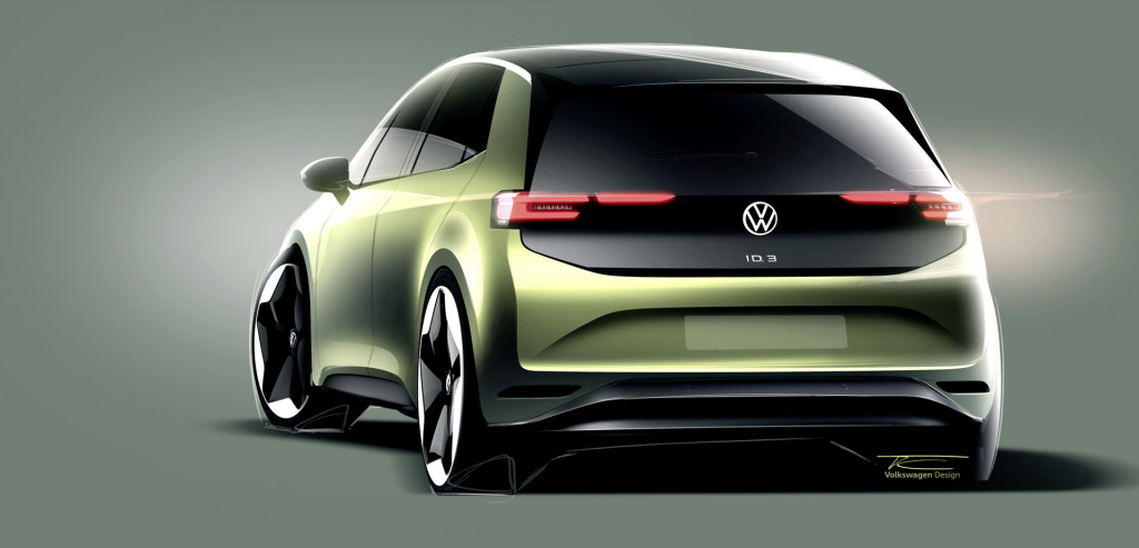 Teaser for updated Volkswagen ID.3 in spring 2023