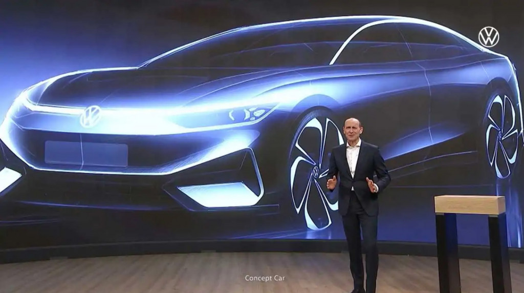 Teaser for Volkswagen Aero B concept debuting at Auto China 2022