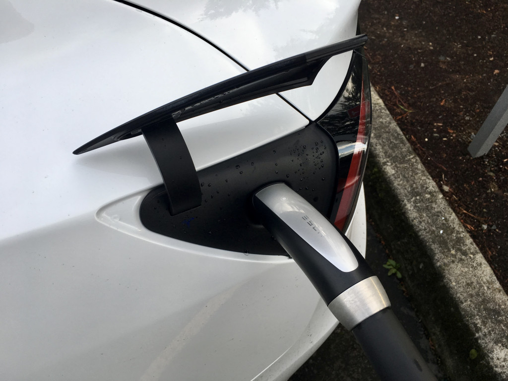 Tesla Model 3 is charging