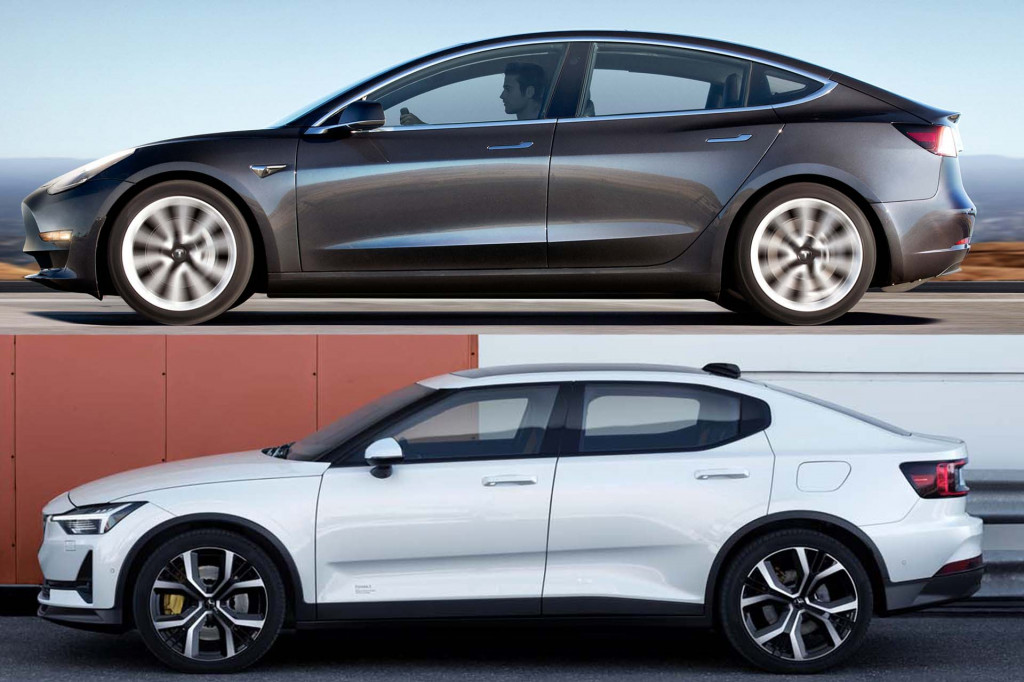 tesla model 3 vs polestar 2 how the two electric cars pare