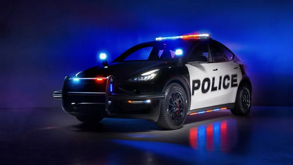 Tesla Model Y police car by Unplugged Performance