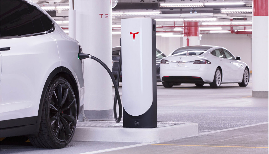 Tesla Supercharger untuk pusat kota
