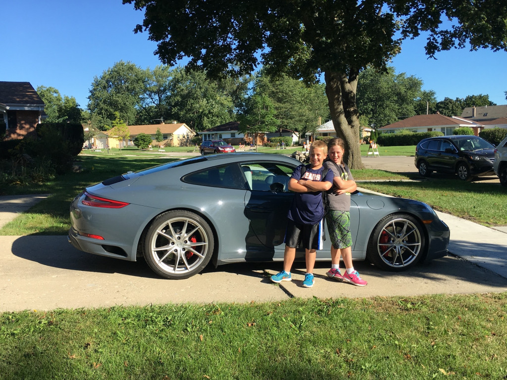 child's porsche car