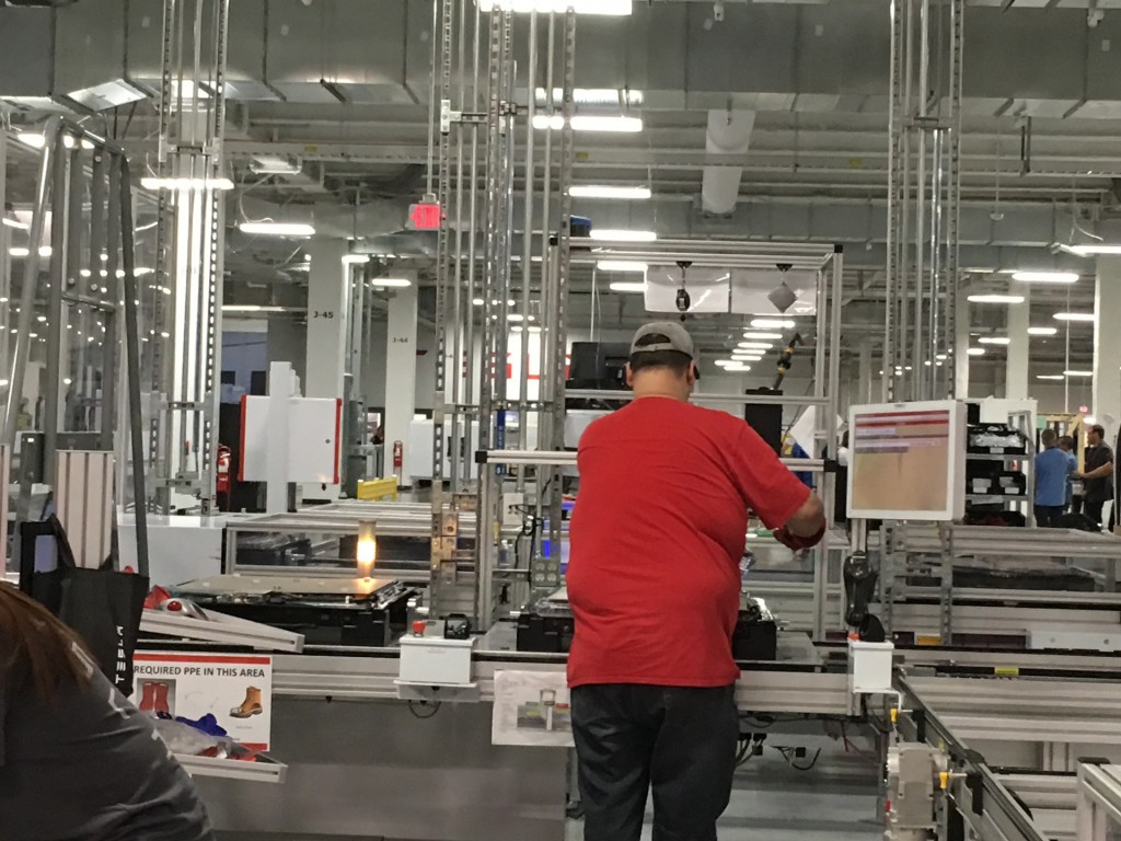 Tour of Tesla battery gigafactory for invited owners, Reno, Nevada, July 2016