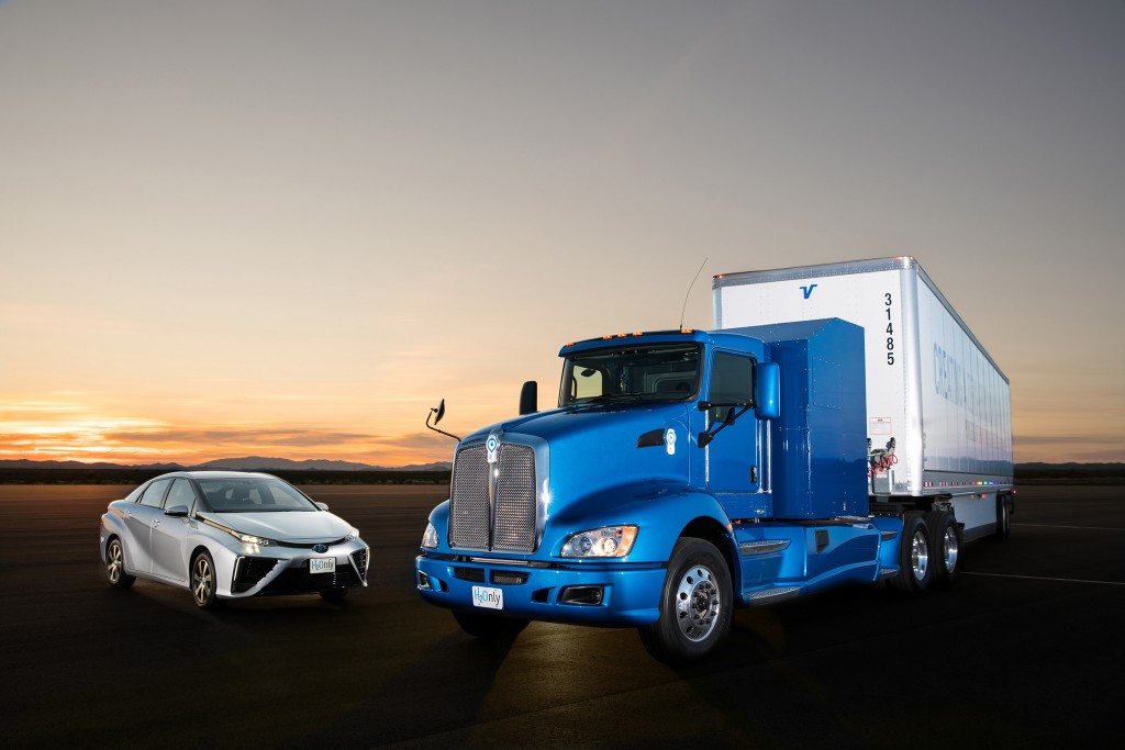 Toyota 'Project Portal' proof-of-concept hydrogen brenselcelledrevet semitraktor, for Port of LA