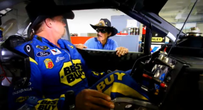 Trace Adkins, Richard Petty in a commercial for BC and Goody's Powder