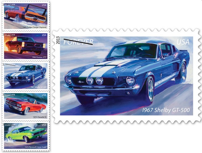 U.S. Postal Service & Richard Petty Unveil Muscle Car Stamps lead image