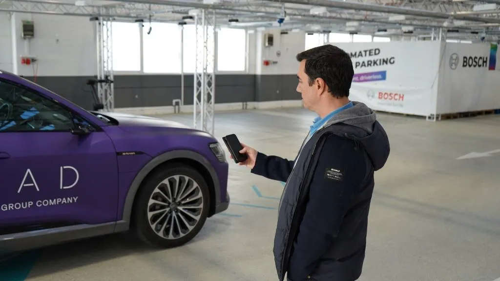 Volkswagen Cariad and Bosch automated parking and EV charging