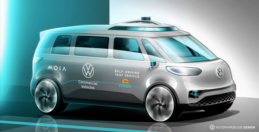 Volkswagen ID.Buzz AD self-driving car prototype