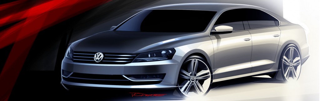2012 Volkswagen NMS: More Sketches, Passat Still Not Coming