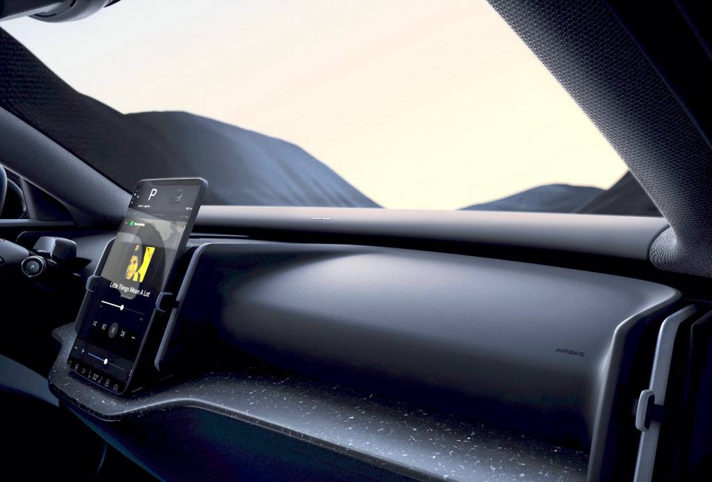 Volvo EX30 interior e interface