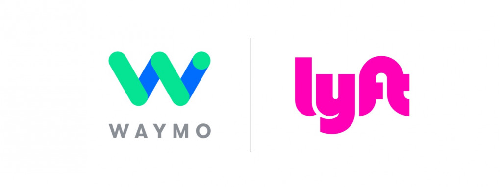 Waymo and Lyft logos
