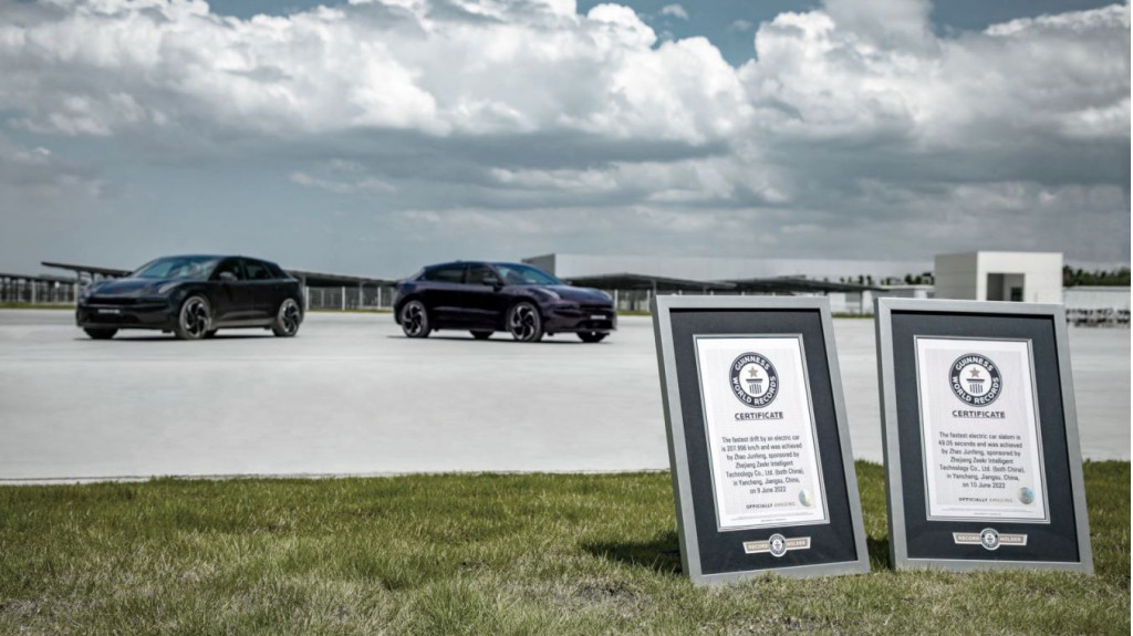 Zeekr 001 sets a Guinness World Record