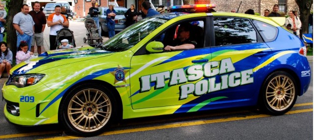 2008 Subaru WRX STI police car, Itasca, Illinois