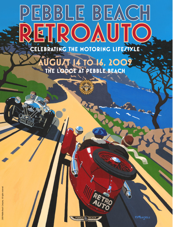 2009 Pebble Beach RetroAuto poster