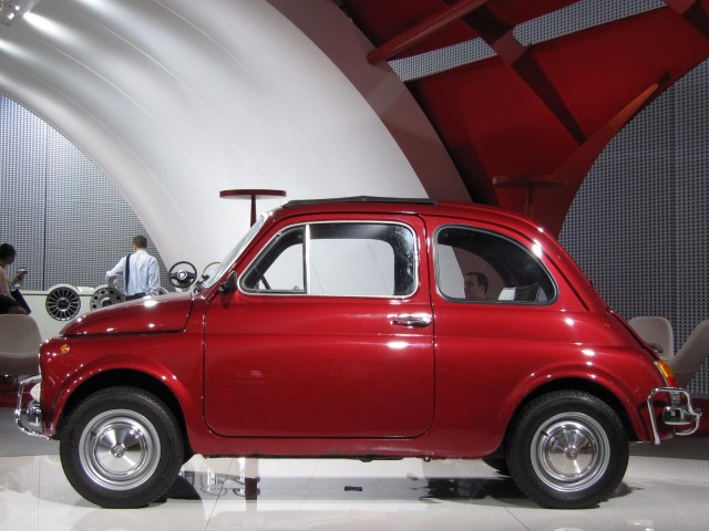 2011 Fiat 500 launch event at the 2010 Los Angeles Auto Show, November 2010