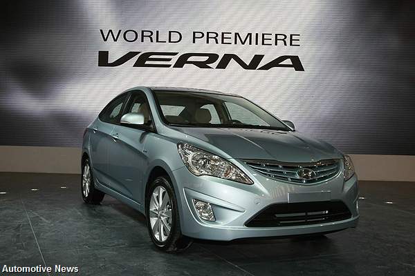 New Entry Level Hyundai Verna To Replace Accent For U.S.