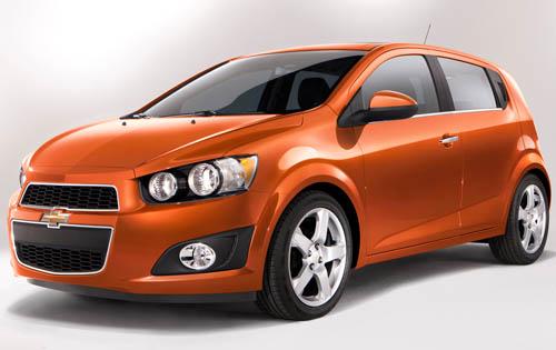 orange chevy sonic sedan