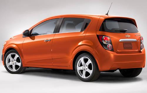 orange chevy sonic sedan