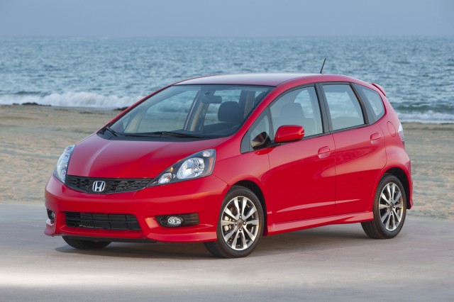 2012 Honda Fit. In red, of course.
