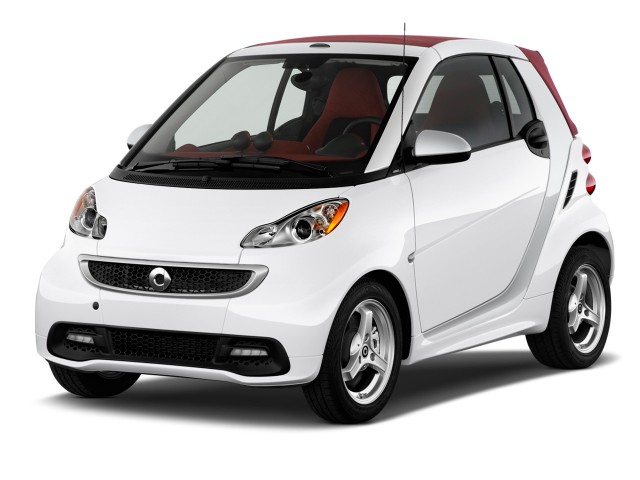 2015 Smart fortwo 2-door Cabriolet Passion Angular Front Exterior View