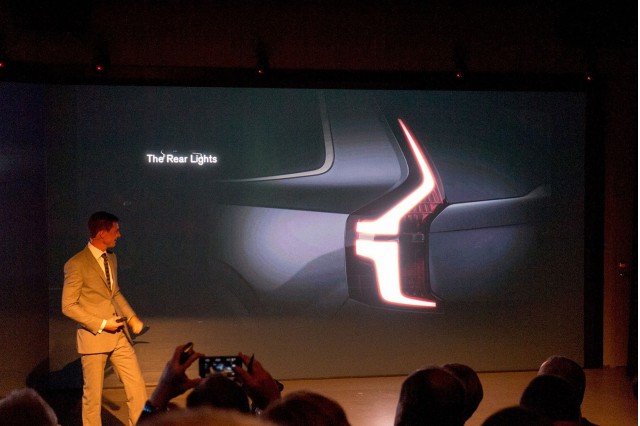 2015 Volvo XC90 teased during presentation - Image via Feber 2015 Volvo XC90 teased during presentation - Image via Feber