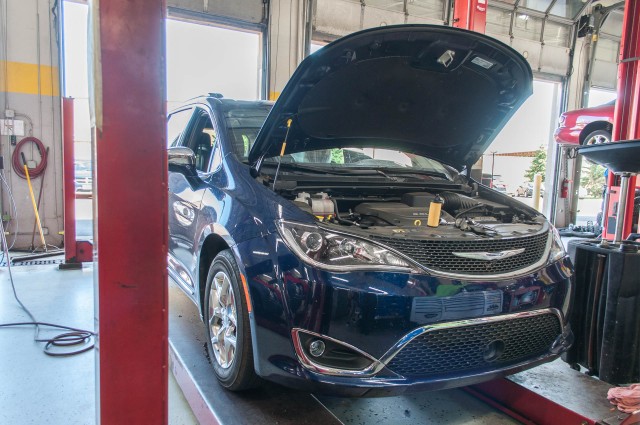 2017 Chrysler Pacifica long-term road test, first service stop
